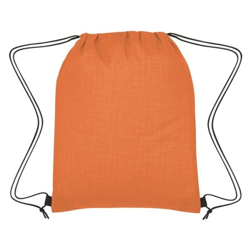 Crosshatch Non-Woven Drawstring Bag