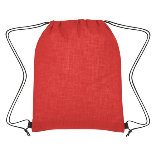 Crosshatch Non-Woven Drawstring Bag
