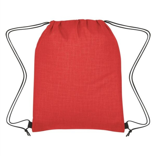 Crosshatch Non-Woven Drawstring Bag