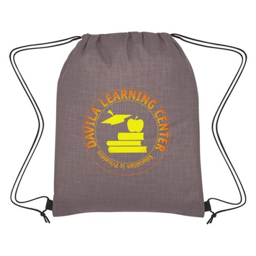 Crosshatch Non-Woven Drawstring Bag