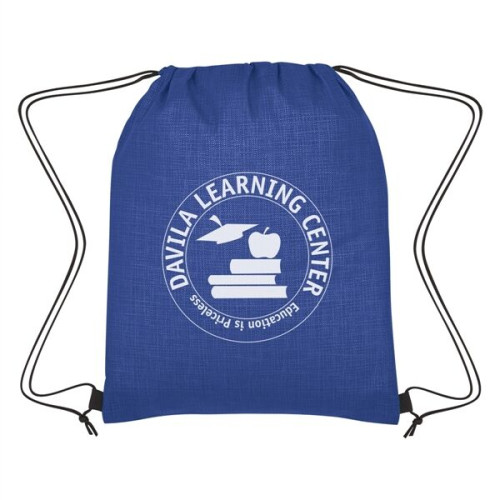 Crosshatch Non-Woven Drawstring Bag