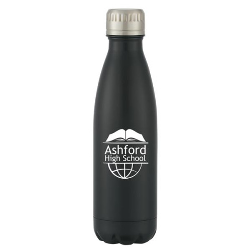16 Oz. Matte Black Swiggy Stainless Steel Bottle