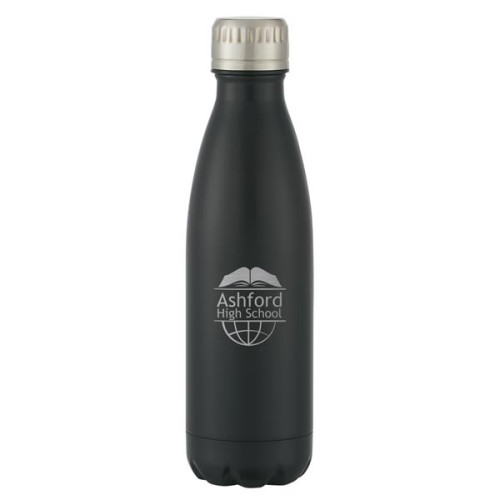 16 Oz. Matte Black Swiggy Stainless Steel Bottle
