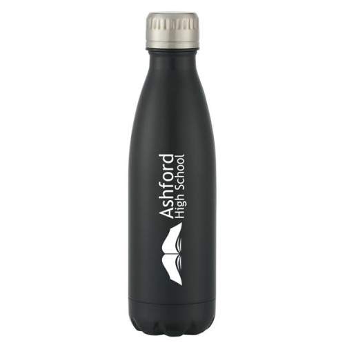 16 Oz. Matte Black Swiggy Stainless Steel Bottle